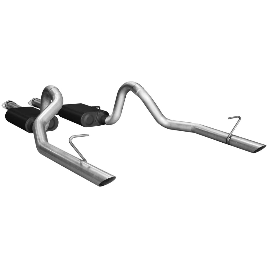 Flowmaster American Thunder 17113 Cat-Back Exhaust Kit 2.5 Inch Aluminized Steel Compatible with 1986-1993 Ford Mustang LX 5.0L engine and 1986 Mustang GT with 5.0L engine