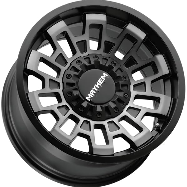 Cortex 8113 Mayhem 8113-7952TM12 Matte Black W/Machined Dart Tint 17X9 5-127/5-139.7 -12mm 87.1mm