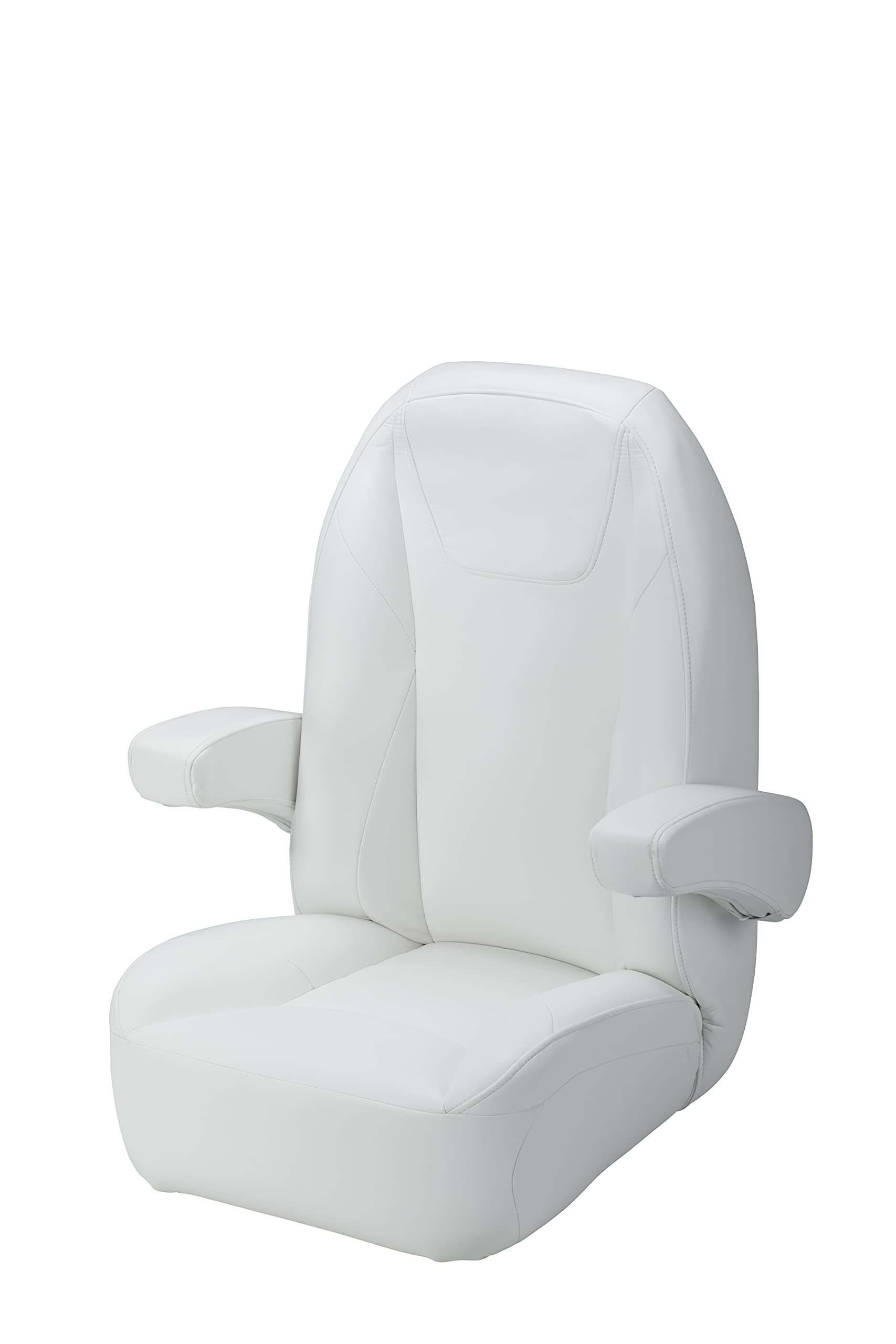 TaylorMade 674637 Platinum Series Furniture White High Back Recliner Pontoon Helm Seat