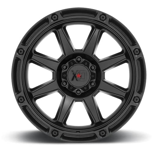 Xd863 Satin Black Wheel XD Wheels with Alloy Steel (20 x 9. inches /8 x 125 mm, 18 mm Offset)