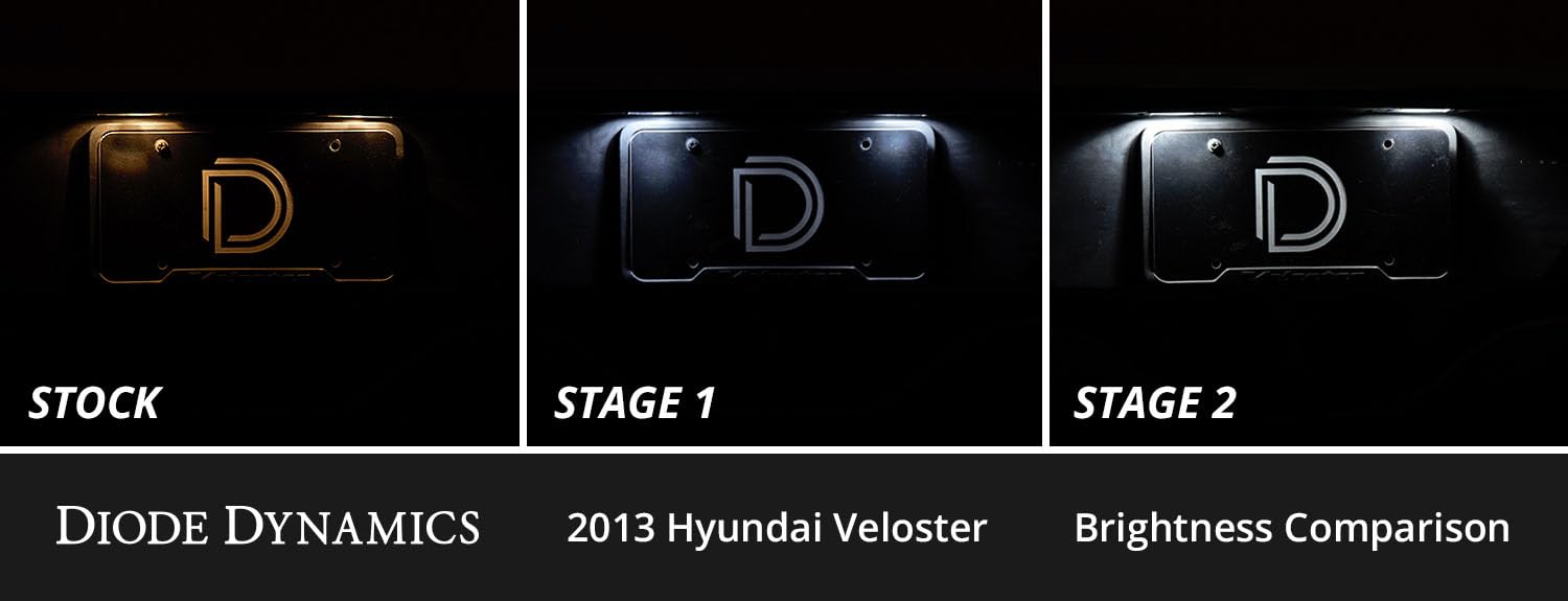 Diode Dynamics Stage 2 LED interior bulb pack compatible with Hyundai Veloster 2012-2017