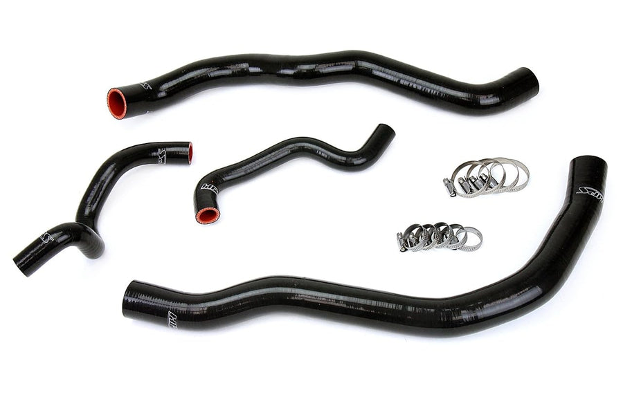 Black HPS 57-1418-BLK-2 Reinforced Silicone Radiator Hose Kit Coolant for Hyundai 11-14