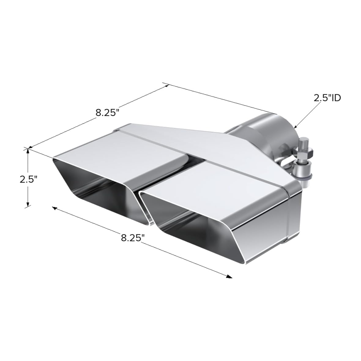 8-1/4" Rectangle MBRP T5118 Exhaust Tip