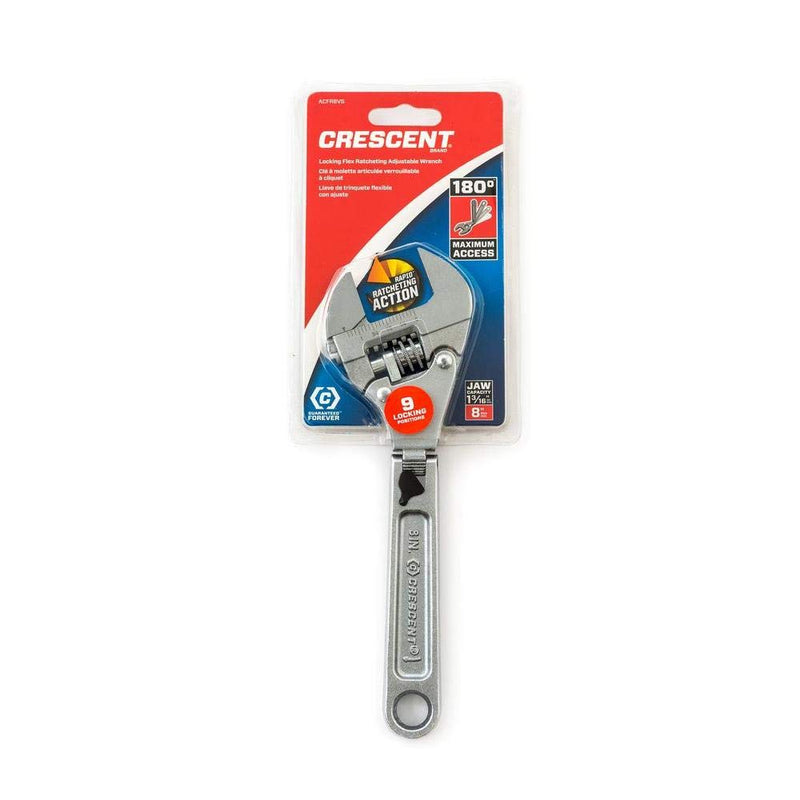 8" Crescent Adjustable Ratcheting Flex Wrench - ACFR8VS