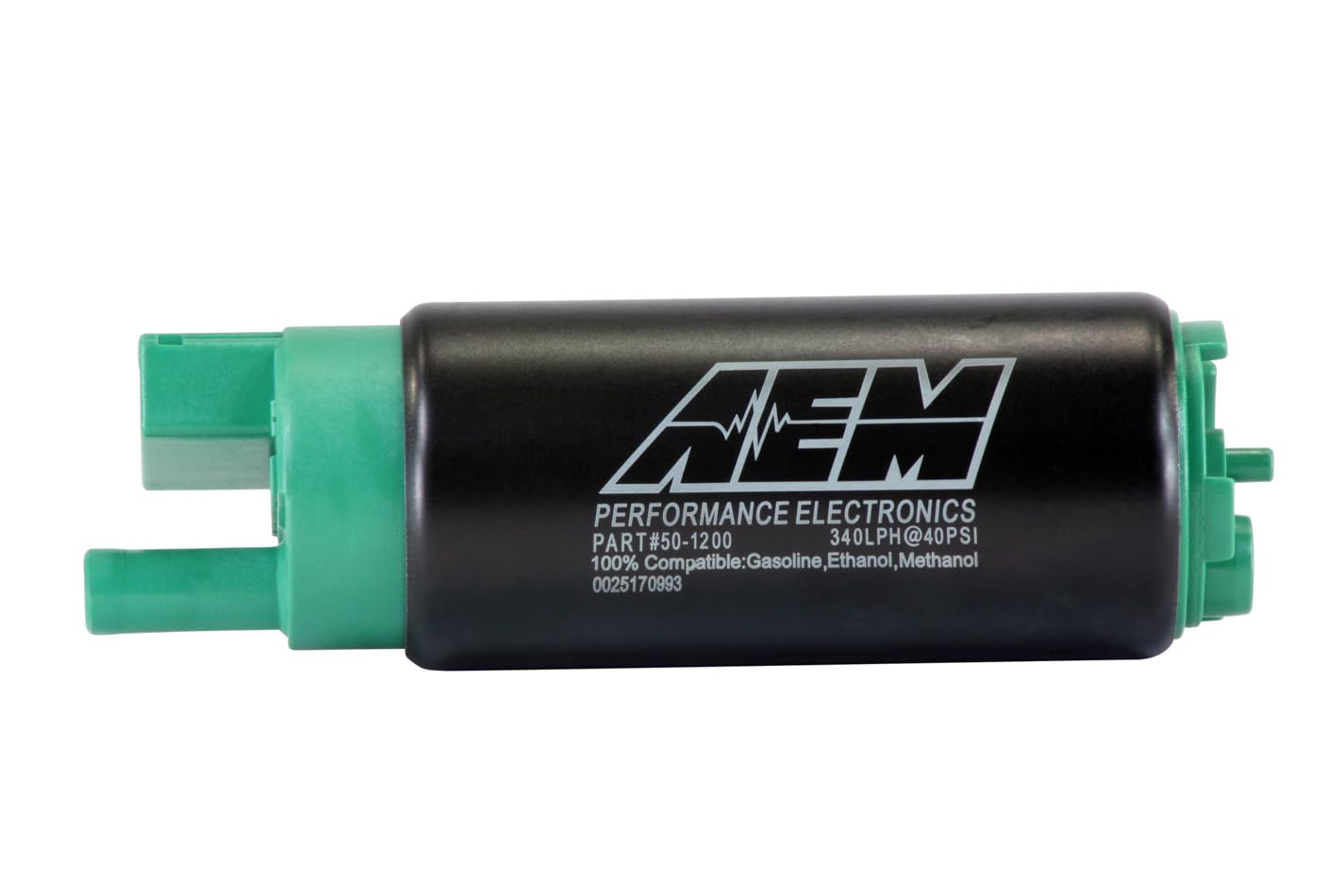 E85 AEM In-Tank Fuel Pump, Black, 4.055 x 1.535 x 1.535 inches 50-1200