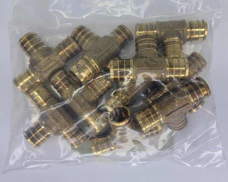 Metal Brass BestPEX Tee, 0.75" Size
