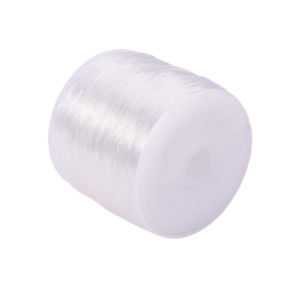 109 Yards JEWELEADER Clear Crystal Elastic Thread 0.7mm Stretch String Cord Crafting DIY Thread for Bracelets Gemstone Jewelry Making Beading Craft Sewing