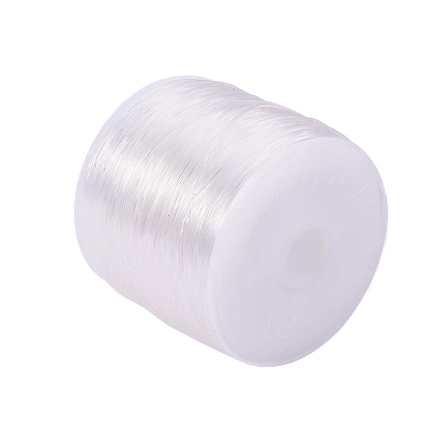 109 Yards JEWELEADER Clear Crystal Elastic Thread 0.7mm Stretch String Cord Crafting DIY Thread for Bracelets Gemstone Jewelry Making Beading Craft Sewing