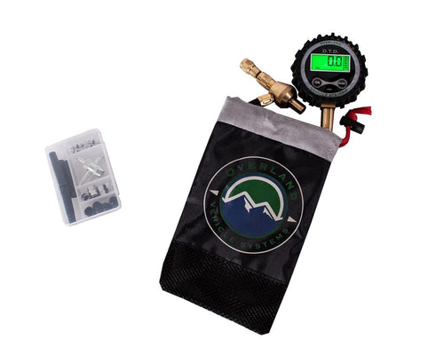 Overland Vehicle Systems Digital Tire Deflator OVS 12020001 with Valve Kit & Storage Bag, Multi, One Size