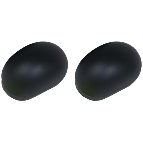 22-5003 Westin Black 4" Oval Tube End Cap Kit
