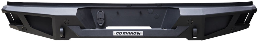 Go Rhino Rear Bumper BR20 | Mild Steel, Textured Black | 28173T | Fits 2015 - 2019 Chevrolet Silverado & GMC Sierra 2500 HD, 3500 HD