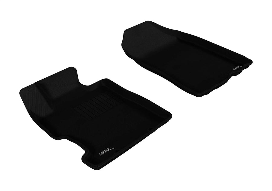 3D MAXpider Custom Fit Front Row All-Weather Floor Mat for Select Honda Civic Models - Kagu Rubber (Black)