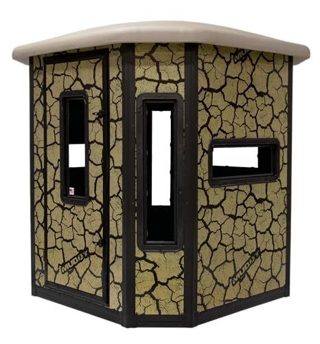 Bull Blind Box/Steel CONSTUCTION/Cracked MUD CAMO Wall