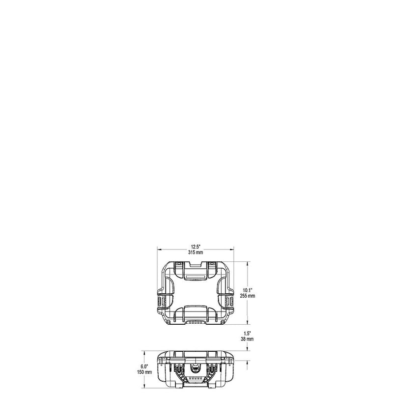 Waterproof Nanuk 905 Hard Case Empty - Lime