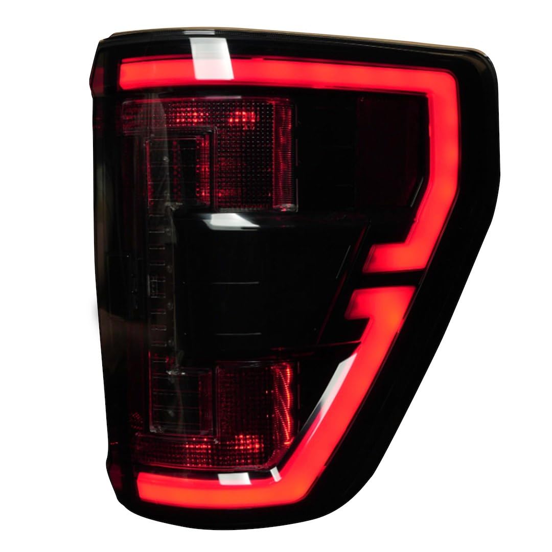 RECON - Ultra Bright Smoked LED Tail Lights Fits 2021-2023 F150 & Raptor (Replaces OEM LED style w/BLIS Only) SMOKED LENS