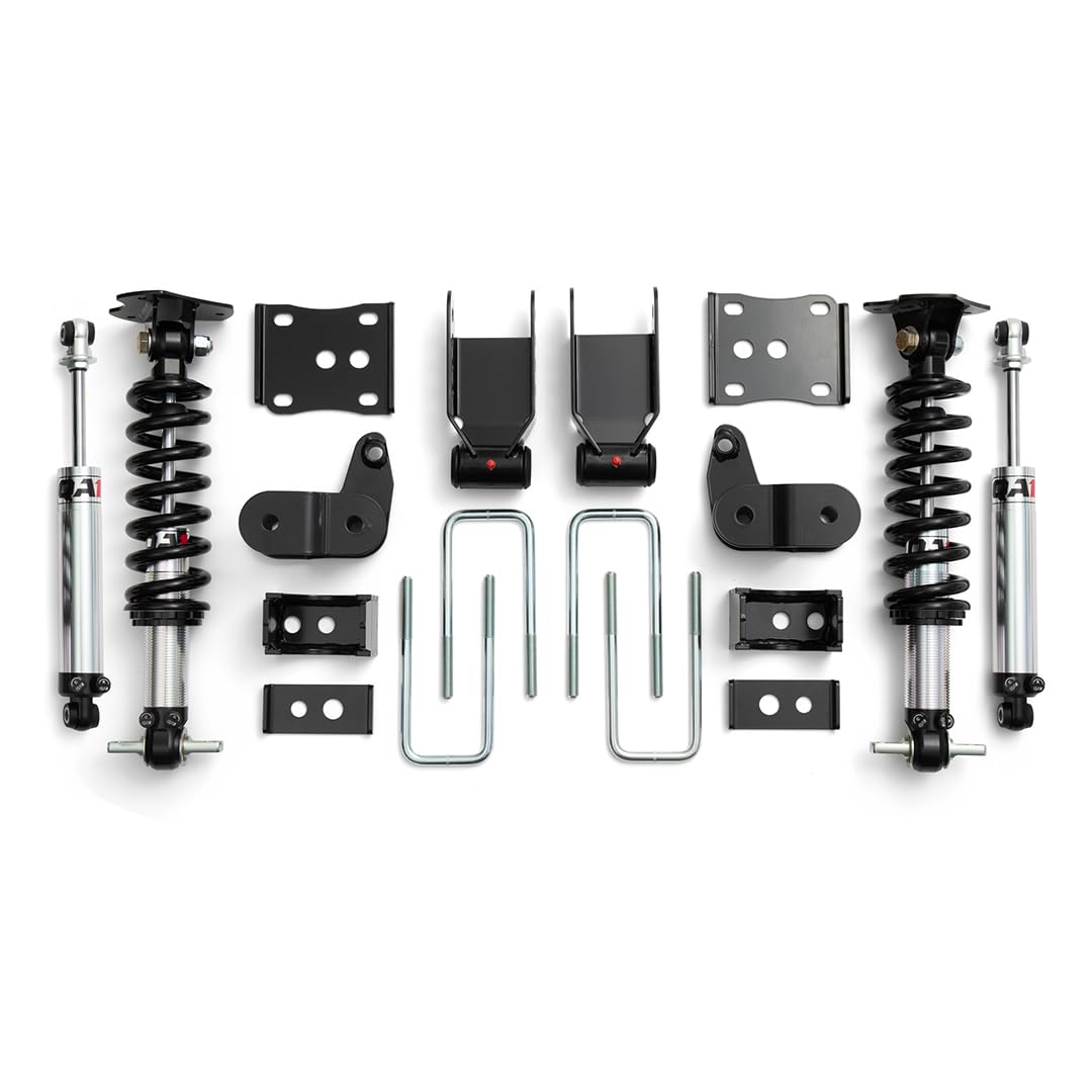 3/5 Lowering Kit QA1 fits 2015 2020 F150 4WD Double Adjustable | Ultimate Solution | Easy Bolt-In Installation | LK02-FF02