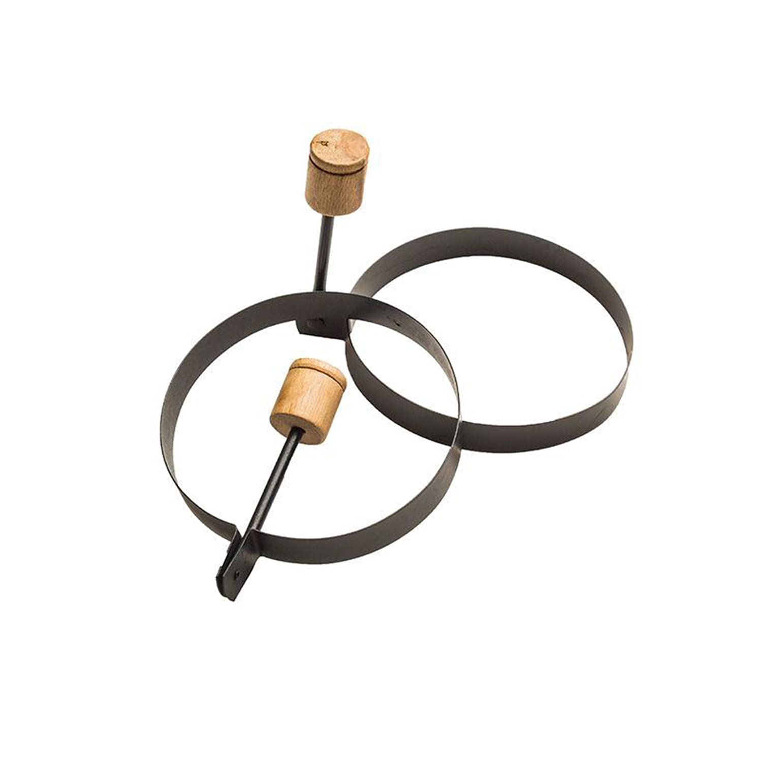 Outdoor Griddle Blackstone 1543 Breakfast Preparation Kit with Pancake Batter Dispenser, Cast Iron Bacon Press, and 2 Non Stick Steel Egg Rings