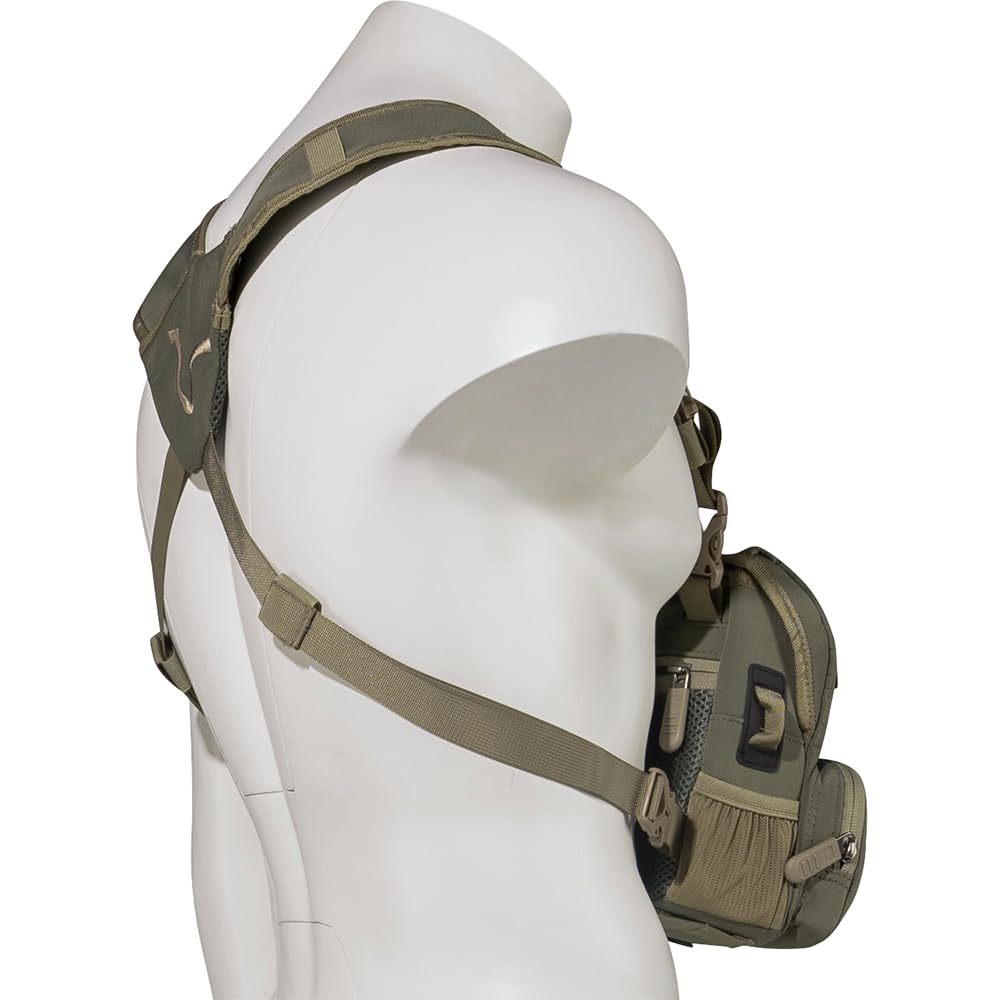 BOG Bino Harness Vigilant Bag with YKK Zippers, Adjustable and Detachable Padded Harness, and Rangefinder Pocket for Hunting, Bow Hunting, Gun Hunting