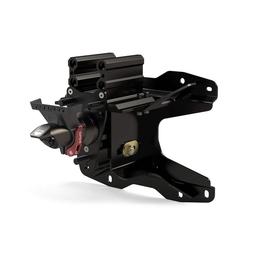 JL/JLU TeraFlex 4838910 Alpha HD Adjustable Spare Tire Mounting Kit Black
