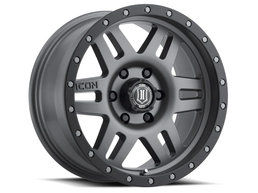 Titanium ICON Alloys Six Speed, 17 x 8.5/6 x 135, 6mm Offset, 5" BS, 1417856350TT