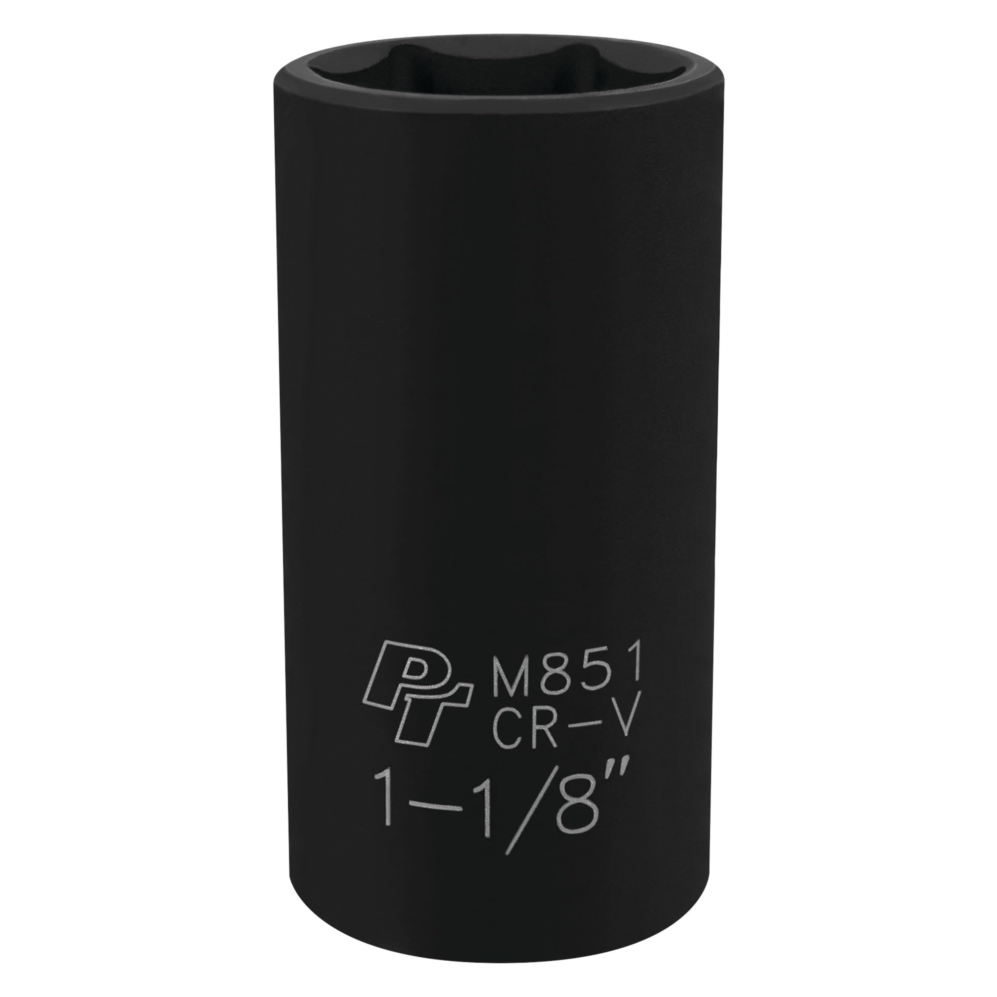 1/2-Inch Drive Performance Tool M851 6-Point Impact Socket, 1-1/8-Inch for Heavy Duty Applications with Enhanced Grip and Durability