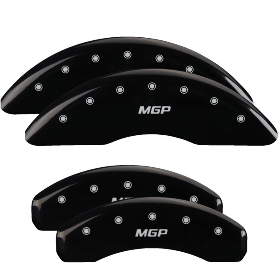 Brake Caliper Covers MGP for 2019-2025 RAM 1500 (Requires 18"+ Wheels or Larger) Engraved MGP Logo, Black Powder-Coated Finish, Aluminum Front and Rear Caliper Covers (Set of 4)