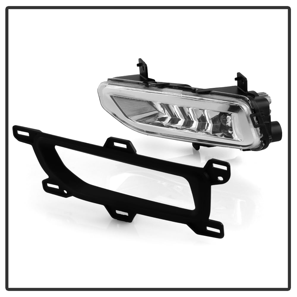 Nissan Titan 2020-2022 Fog Lights OEM Style w/Switch - Spyder (Bulbs Size - 5W LED) - Clear