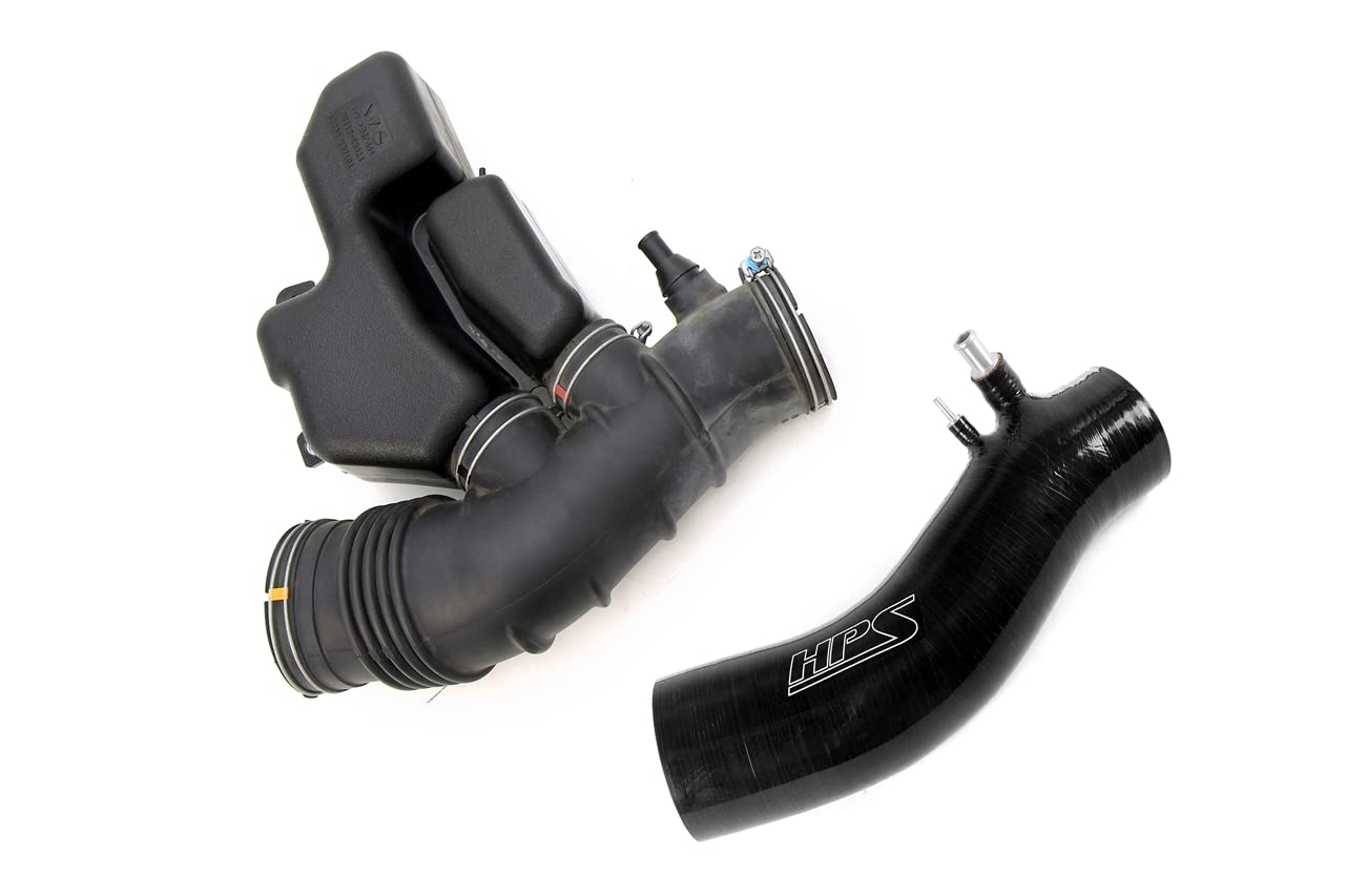 Black HPS Silicone Air Intake Hose Kit Compatible for 2010-2024 Toyota 4Runner 2010-2014 Toyota FJ Cruiser 4.0L V6, 57-2046-BLK