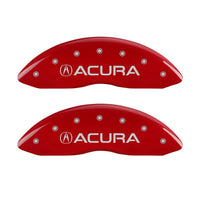 MGP Caliper Covers Red Powder Coat Finish 39013SMDXRD Engraved Caliper Cover with Silver Characters, Set of 4 "Acura/MDX"