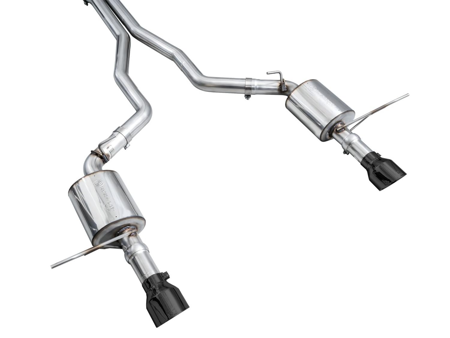AWE Tuning Cat-Back Touring Exhaust, Black Tips for 2018-2023 Durango 6.4L/6.2L
