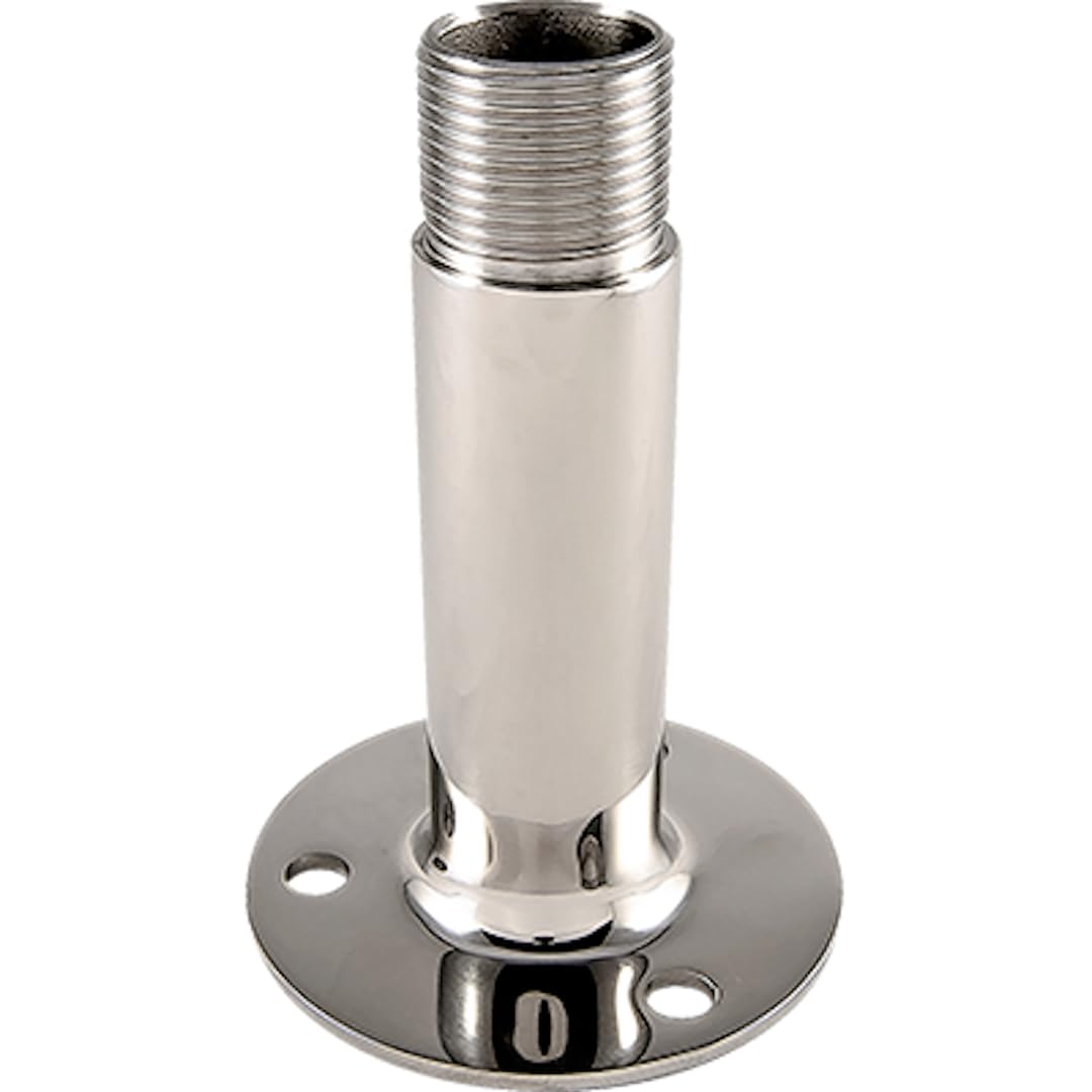 4" KJM M201 Stainless Steel Antenna Mount with 1"-14 Thread
