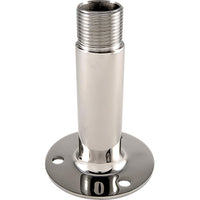 4" KJM M201 Stainless Steel Antenna Mount with 1"-14 Thread