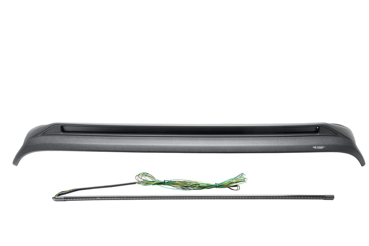 LightShield Rugged Ridge Hood Guard for Jeep Wrangler/Gladiator | Thermoplastic Olefin (TPO), Black | 11350.32 | Fits 2018-2025 Jeep Wrangler JL; 2020-2025 Jeep Gladiator JT