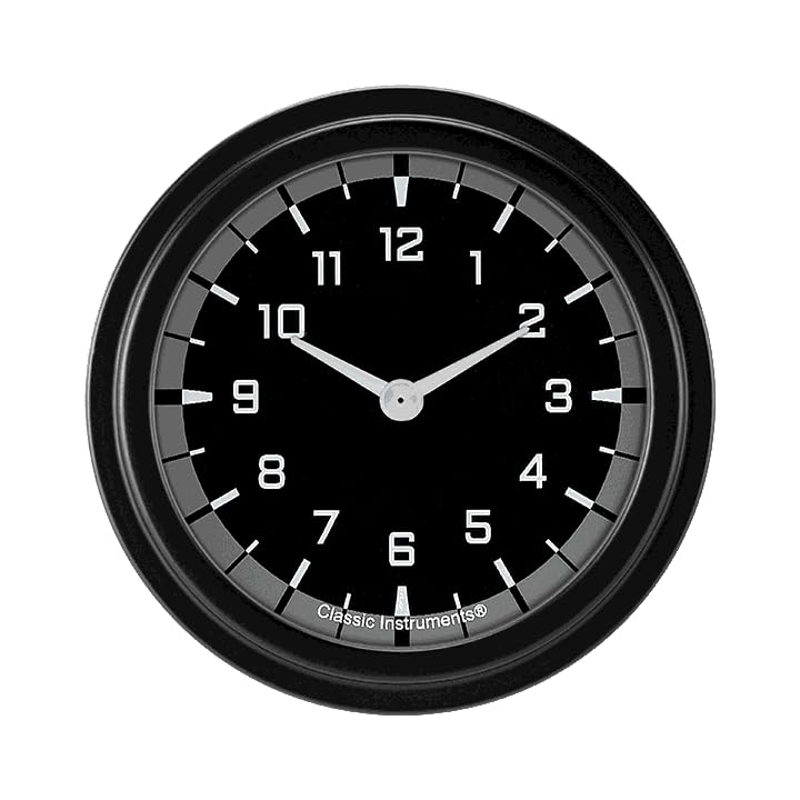 AX92GBLF Classic Instruments Autocross Gray 2 5/8" Clock
