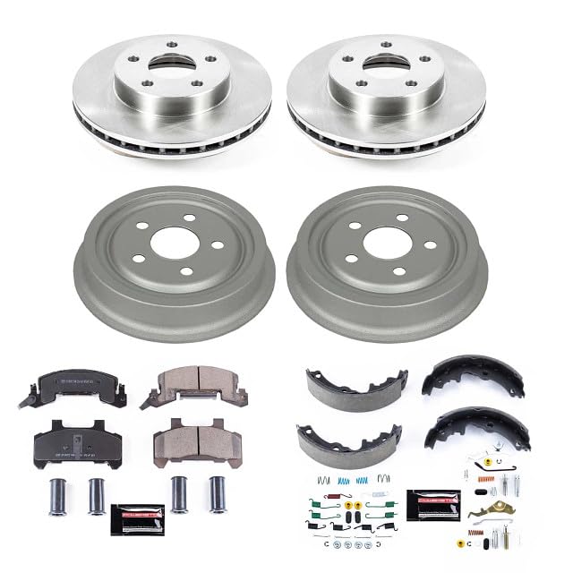 Power Stop KOE15082DK Replacement Brake Kit-OE Front and Rear Brake Drums & Ceramic Pads