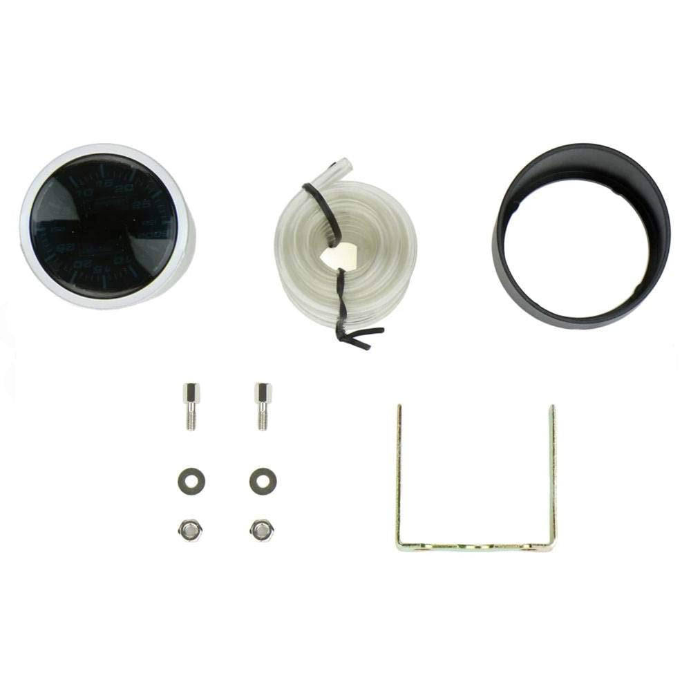 Prosport Performance Series Amber/White 52mm Mechanical Boost Gauge Kit Gauges