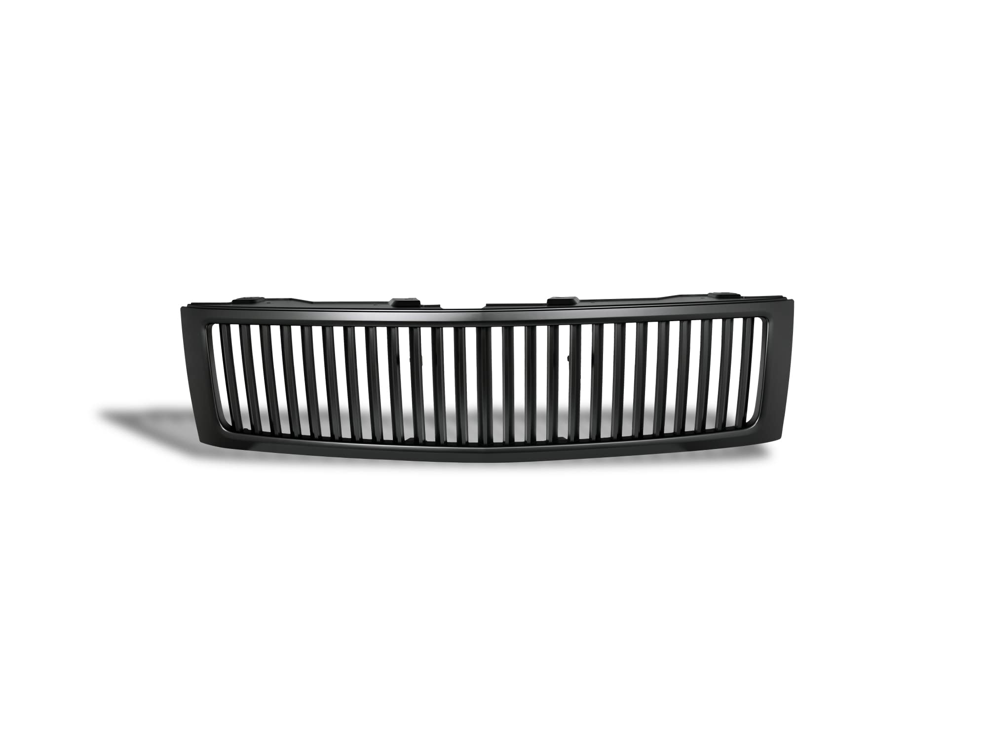 Vertical Front Hood Grille Armordillo USA 7165878 - Matte Black Fits 2007-2013 Chevy Silverado 1500