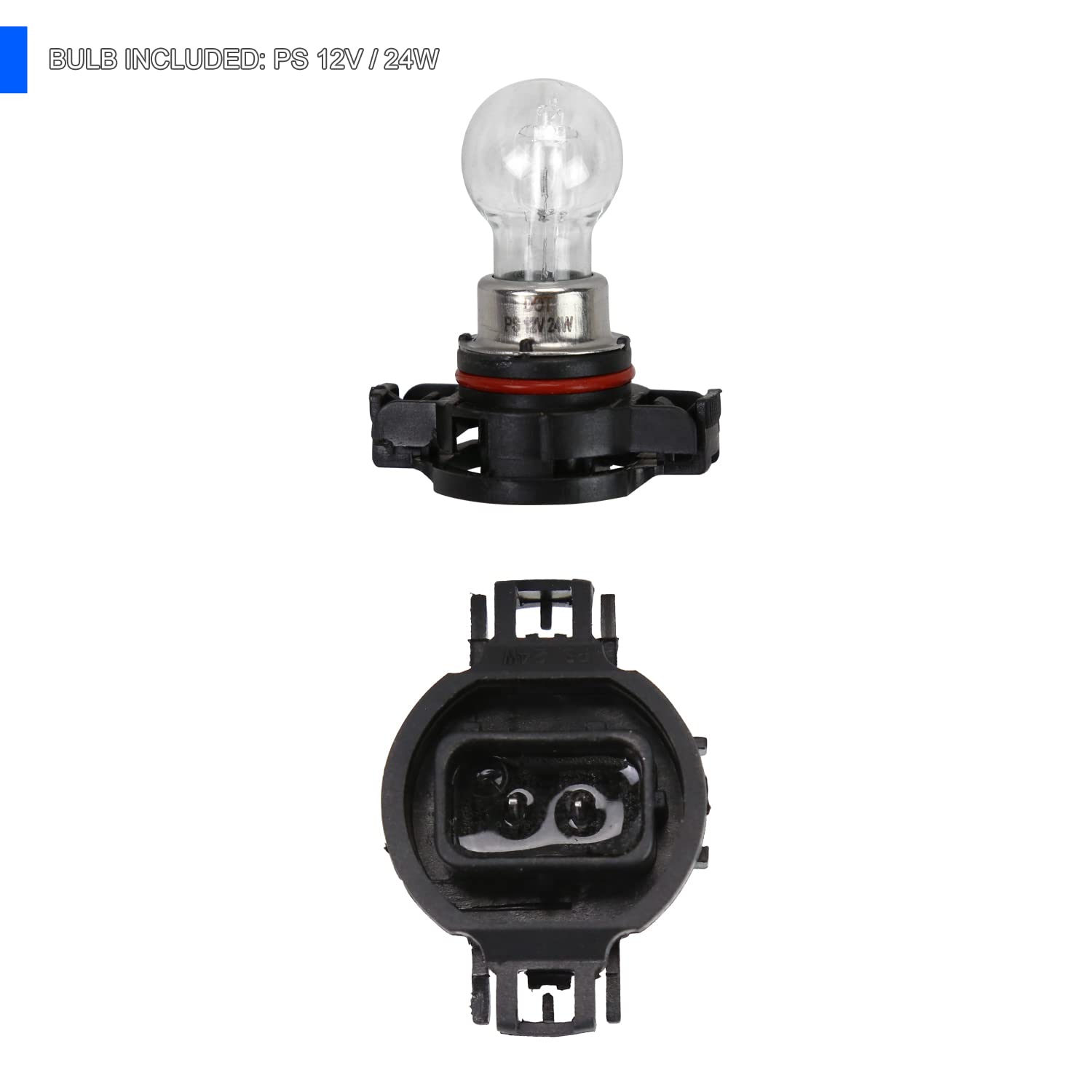 Chrome Trim Fog Lights + Bezels + Switch SPEC-D TUNING Compatible with 2021-2022 Chevy Colorado, Left + Right Pair Assembly