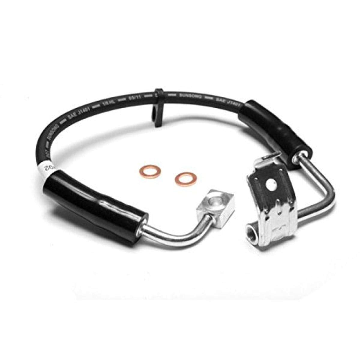 Omix-Ada | 16732.30 | Right Front Brake Hose | OE Reference: 5154168AB | Fits 2007-2010 Jeep Wrangler JK
