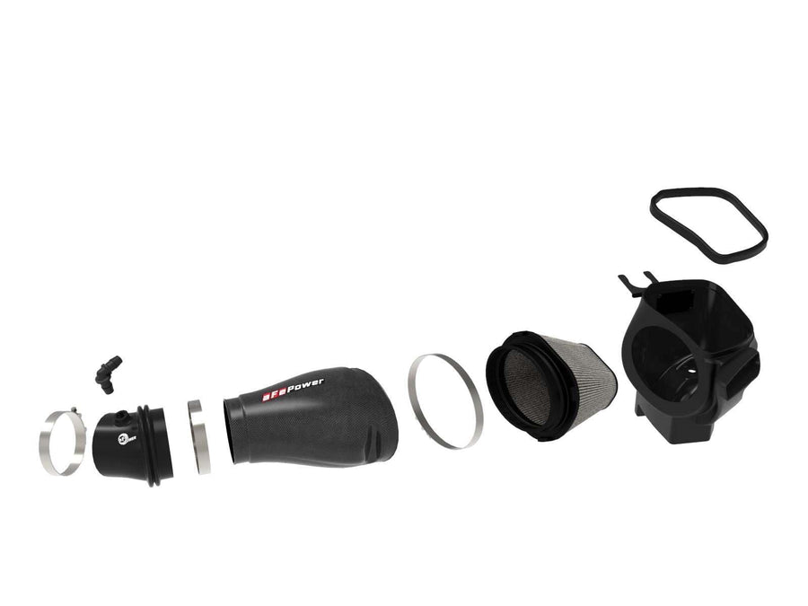 Track Series aFe POWER Intake System w/Pro DRY S Filter, #57-10009D, Carbon Fiber