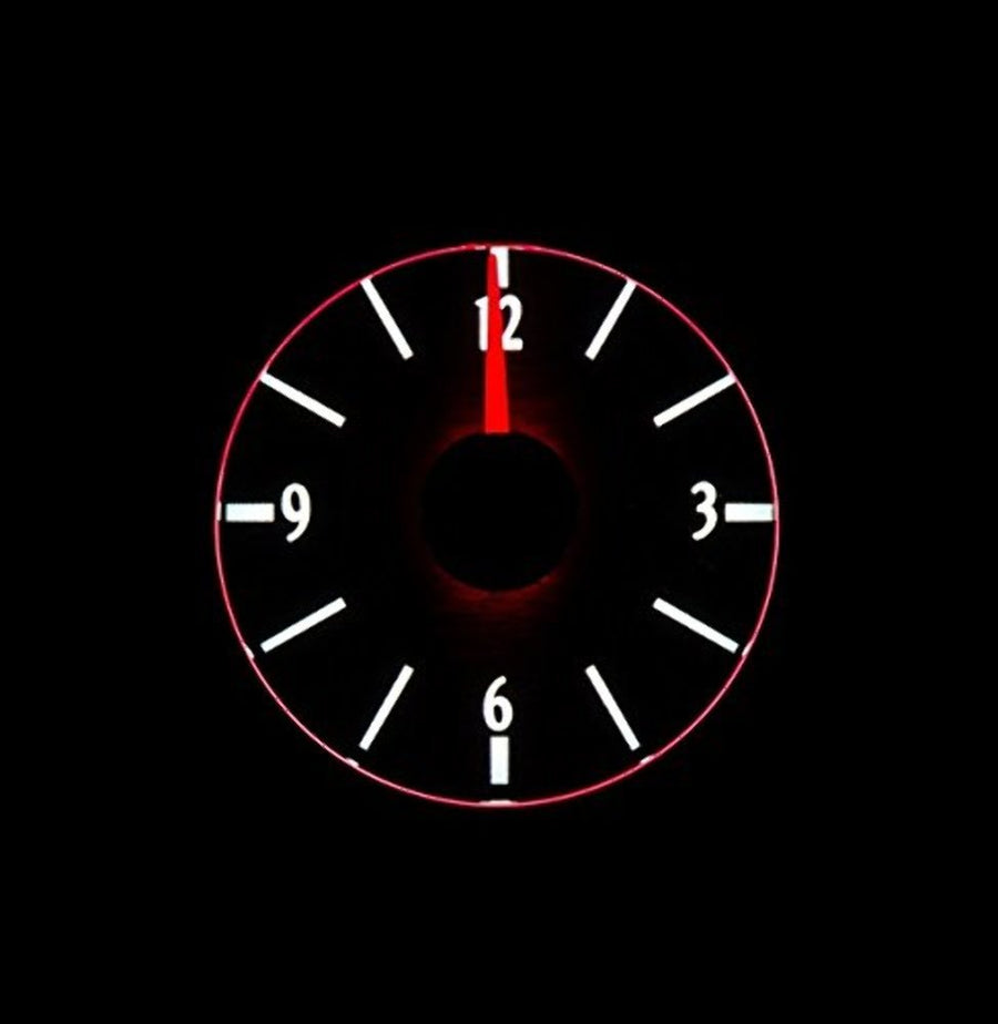 VLC-51F-K-W Dakota Digital Compatible with 1951 Ford Car Analog Clock Gauge for VHX gauges only Black Alloy White Backlighting