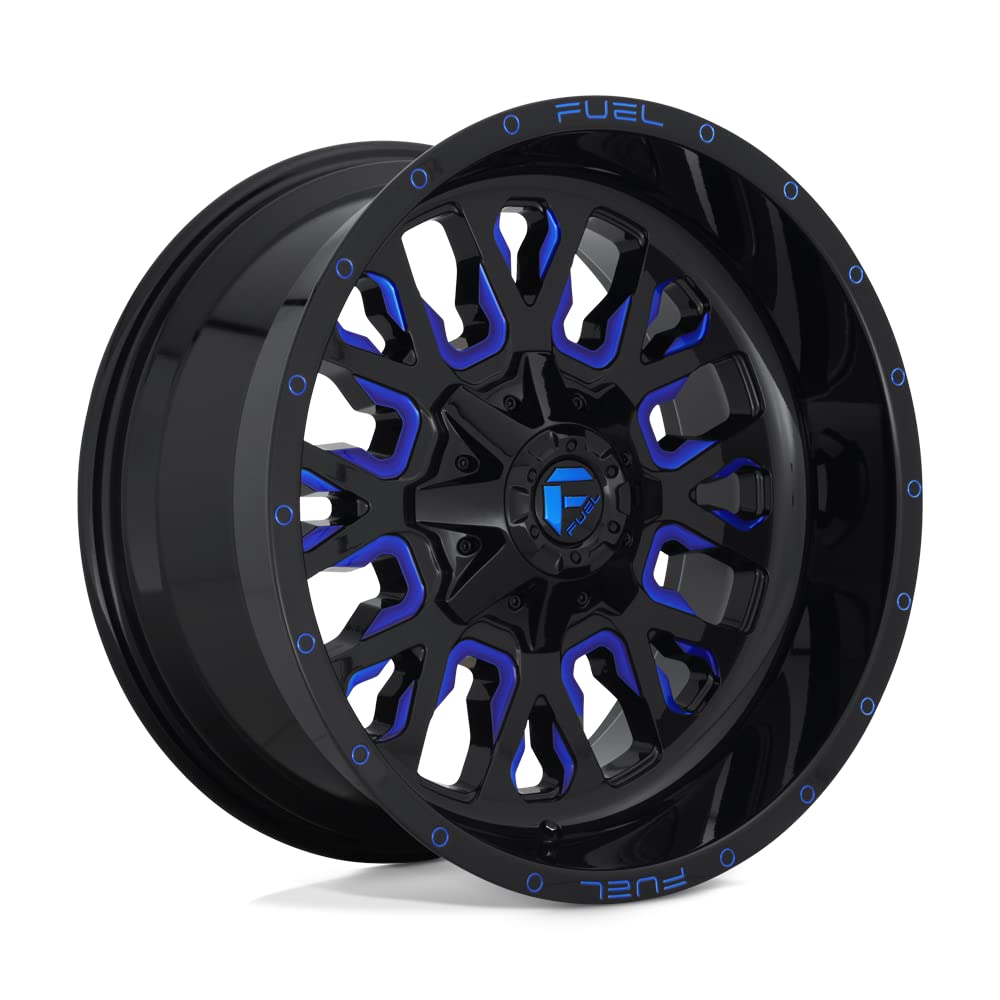 FUEL OFF-ROAD 17X9 STROKE 5X4.5/5.0 4.53-12mm GLOSS BLACK BLUE TINTED CLEAR - D64517902645