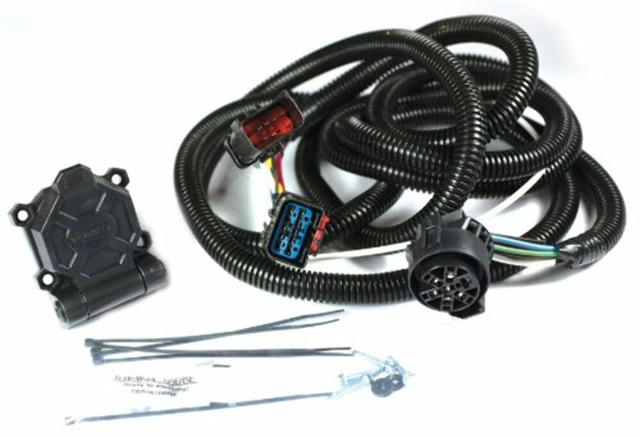 Husky 30345 Towing Endurance 7-Way Blade Trailer Wiring Connector Fits Dodge Ram 2500 and 3500 2000-2009 Plugs Into OEM Wiring System 90 Degree Angle Vehicle End