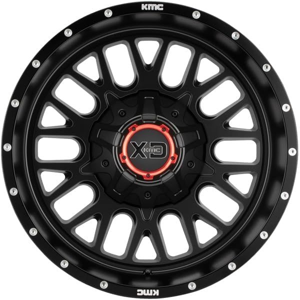 XD842 Black Wheel by KMC Wheels SNARE tpms (20 x 10. inches /5 x 78 mm, -18 mm Offset)