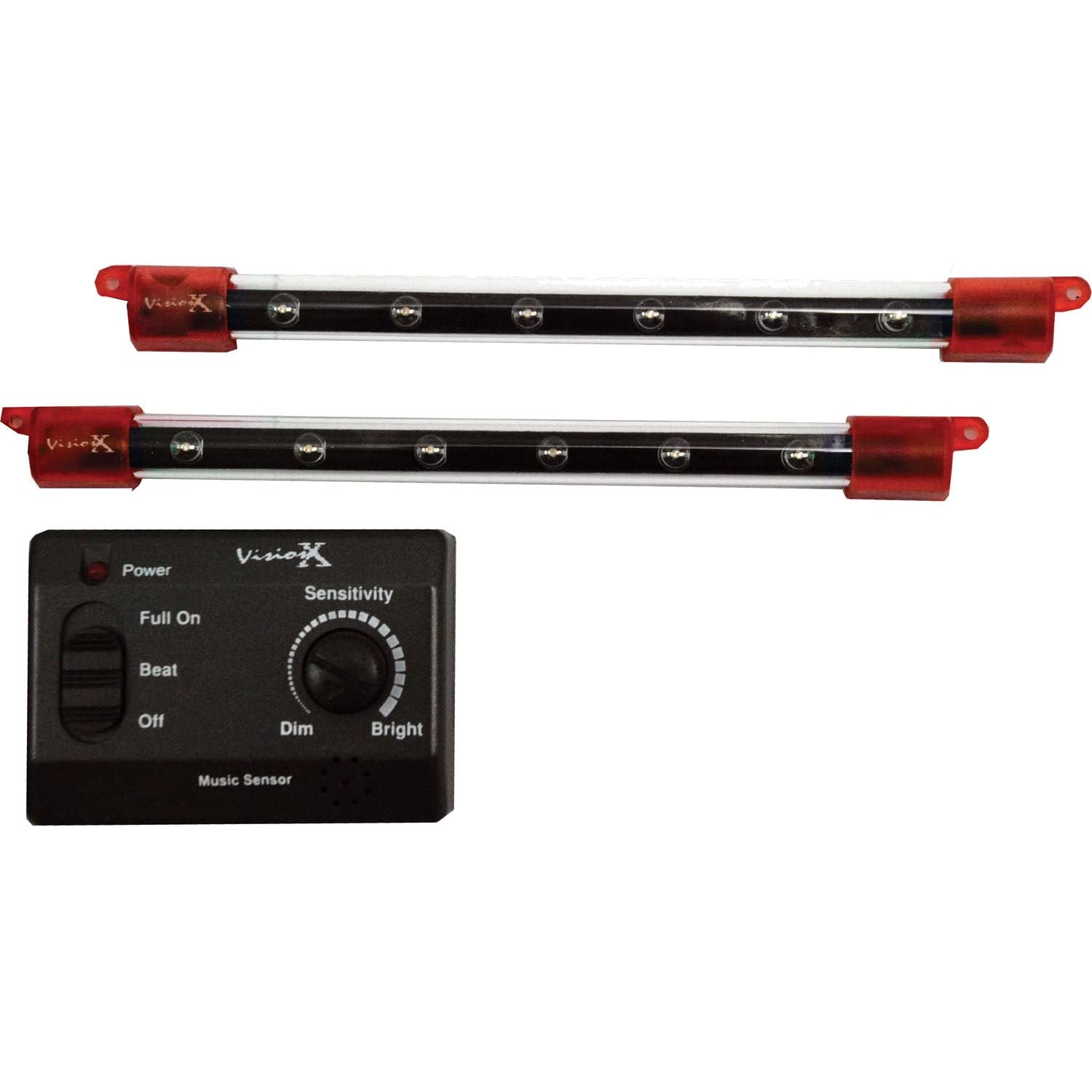 HIL-M6R Vision X Lighting 6" Red LED Light Bar - Pack of 2
