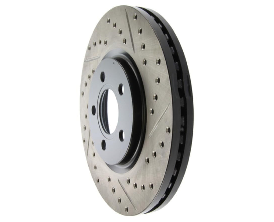 Sport Drilled/Slotted Brake Rotor StopTech 127.63053L (Front Left), 1 Pack