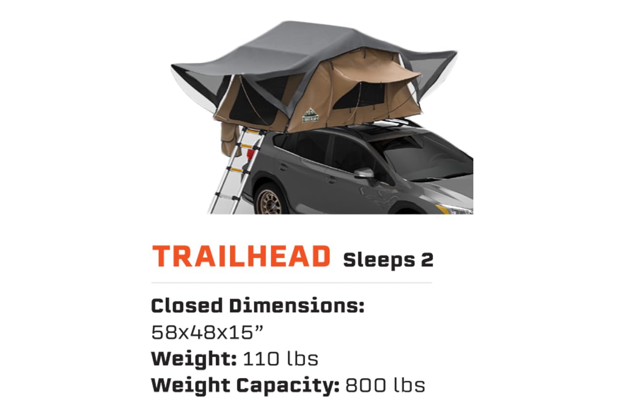 Tuff Stuff Overland TS-RTT-Trailhead Roof Top Tent; Trailhead™ 2 Person