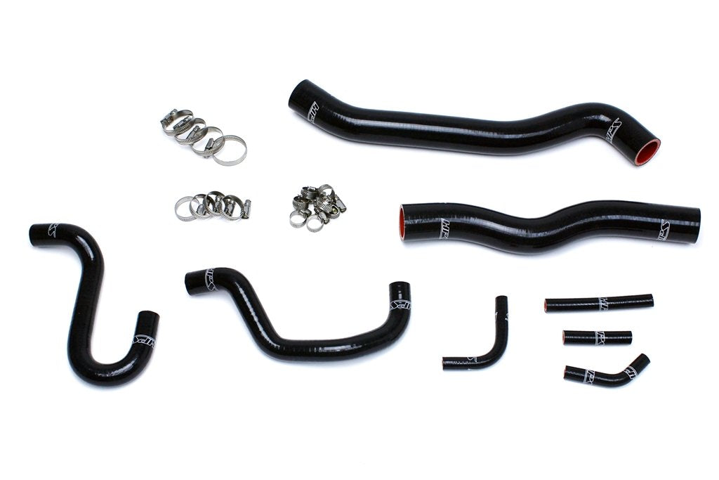 Black HPS 57-1518-BLK Silicone Radiator and Heater Hose Kit Coolant