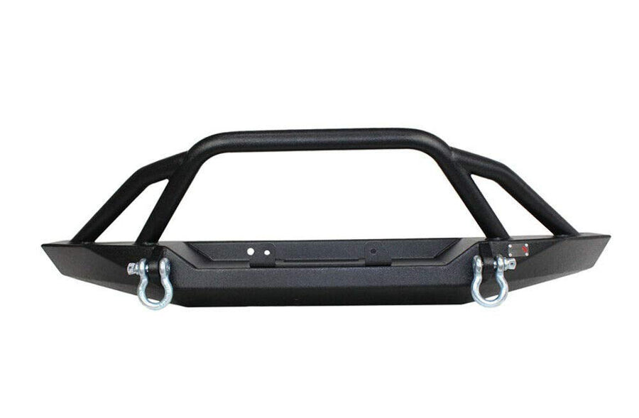 Cherokee XJ Front Winch Bumper Fishbone Offroad W/Grille Guard Bullhead Steel Black Textured Powdercoat