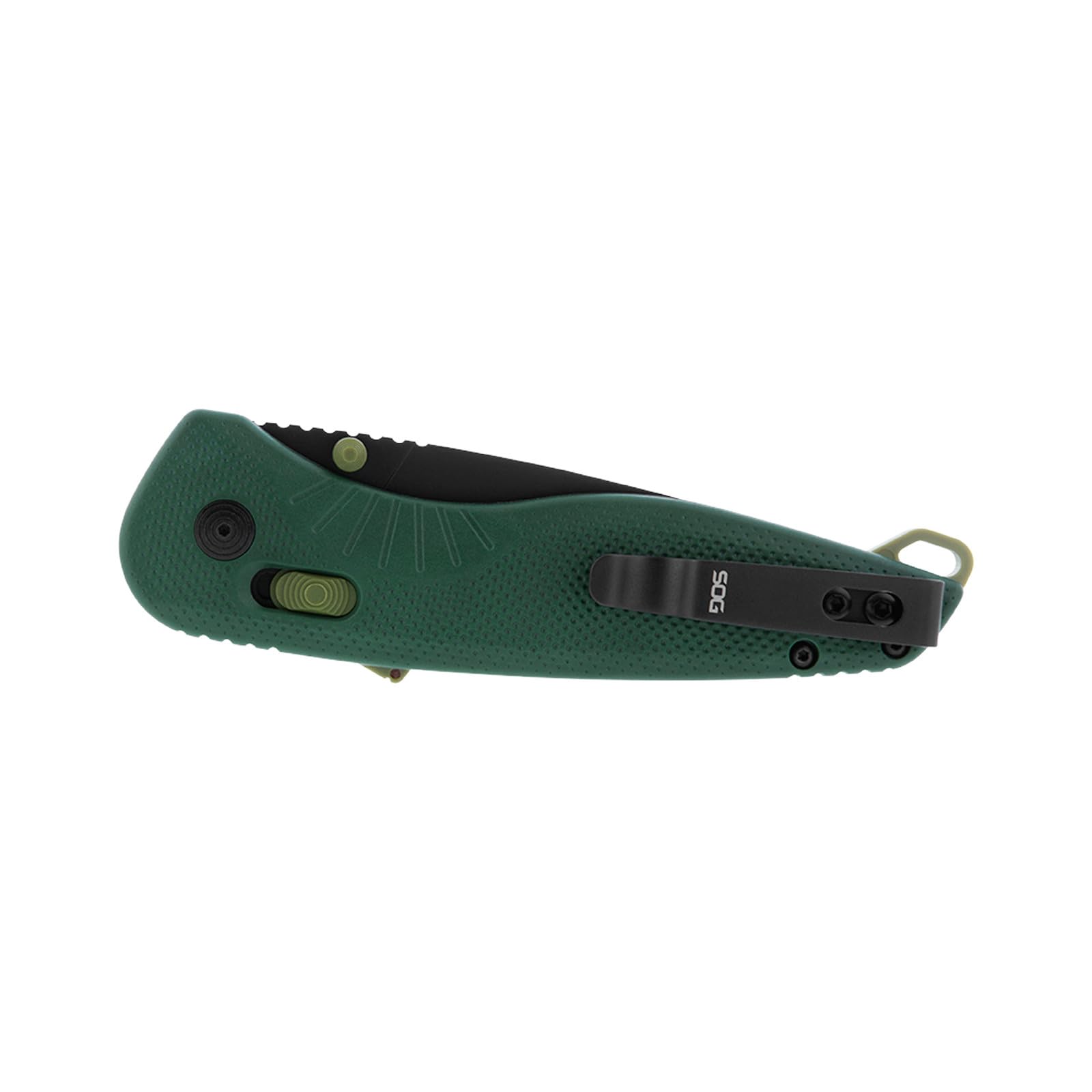 SOG Aegis Folding AT Ambidextrous Outdoor Pocket Easy to Carry Knives | CRYO D2 Stainless Steel Blade | AT-XR Lock, Forest/Moss